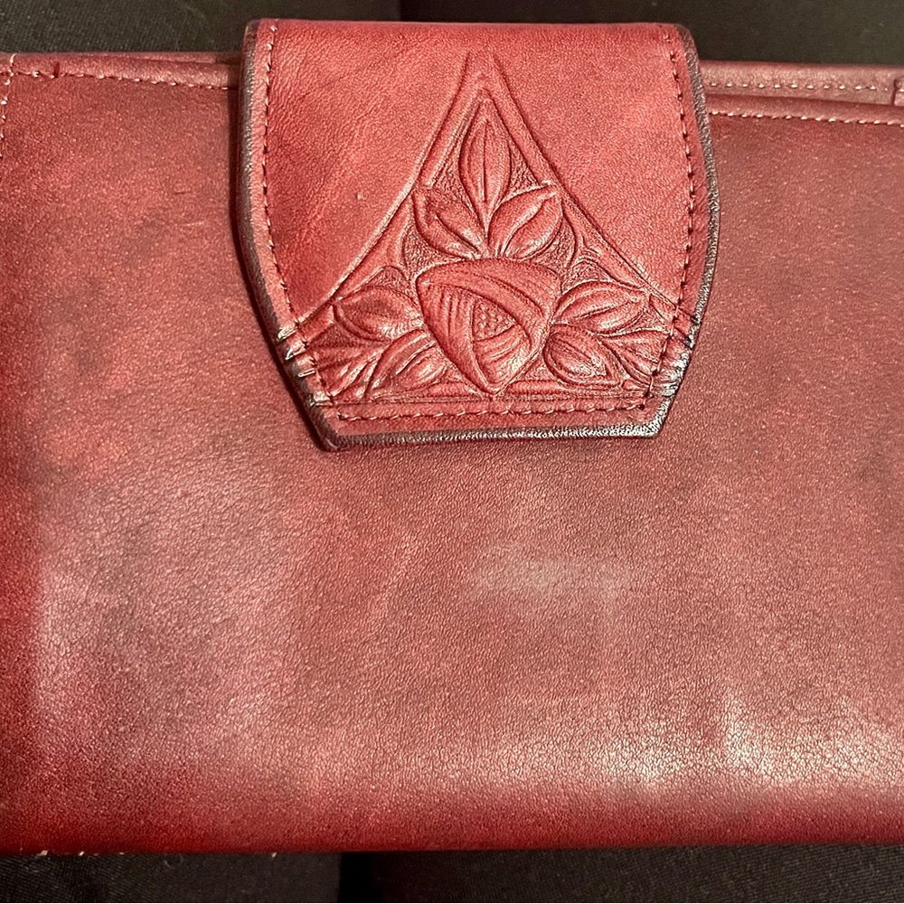 Rolf’s vintage cowhide Burgandy wallet